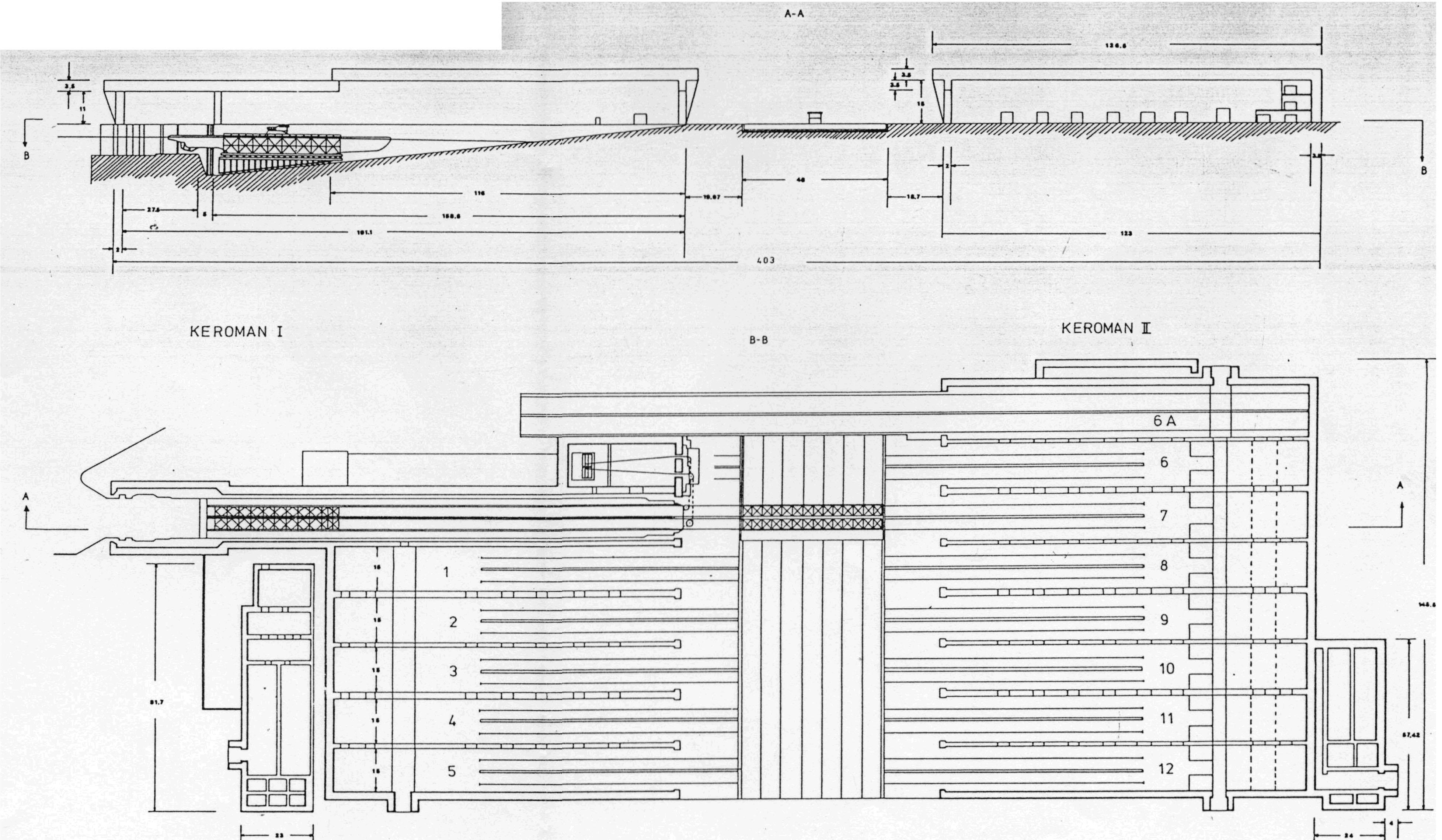 Map of kÃ©roman 1 et kÃ©roman 2 bunkers